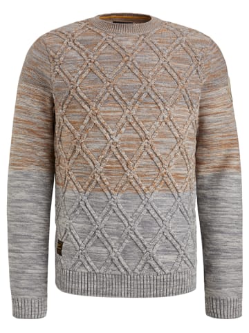 PME Legend Pullover in Grau/ Braun