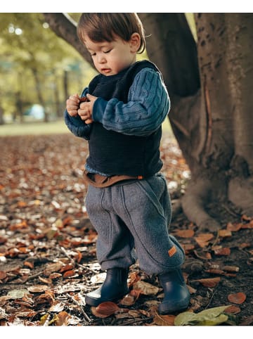 LiVi Wełniane spodnie "Nordic" w kolorze niebieskim