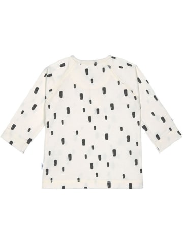 Lässig Longsleeve in Creme/ Dunkelblau