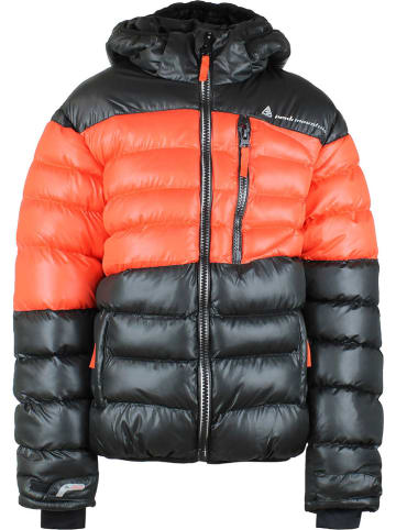 Peak Mountain Winterjacke in Schwarz/ Orange
