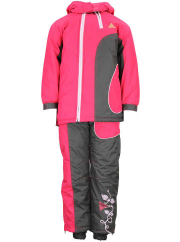 Peak Mountain 2-delige ski-/snowboardoutfit roze/antraciet