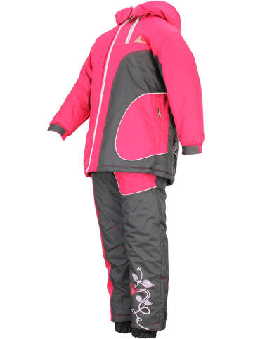 Peak Mountain 2-delige ski-/snowboardoutfit roze/antraciet