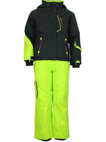 Peak Mountain 2tlg. Ski-/ Snowboardoutfit in Grün/ Schwarz