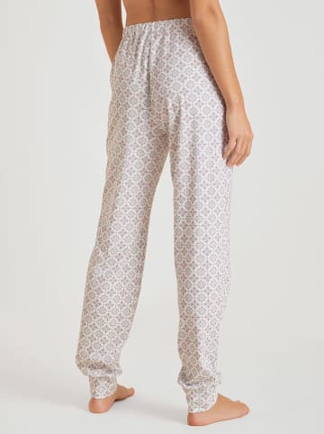 Calida Pyjama wit/blauw