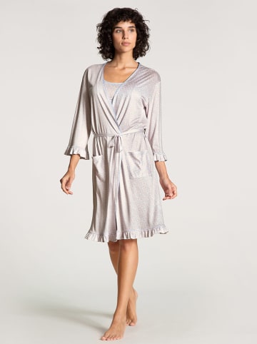 Calida Kimono in Hellblau/ Weiß