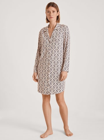 Calida Nachthemd in Sand/ Schwarz