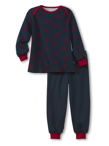 Calida Pyjama in Dunkelblau/ Rot