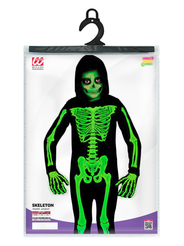 Carnival Party 2-częściowy kostium "Skeleton" w kolorze zielonym