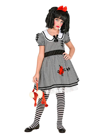 Carnival Party 2-delig kostuum "Horror Pop" zwart/wit