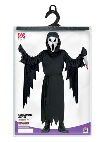Widmann 3-częściowy kostium "SCREAMING GHOST" w kolorze czarnym