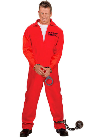 Carnival Party 2-częściowy kostium "Inmate" w kolorze czerwonym