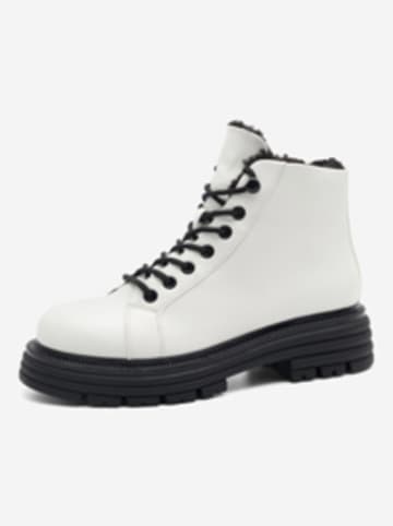 Jenny Fairy Ankle-Boots "Melody" in Weiß/ Schwarz