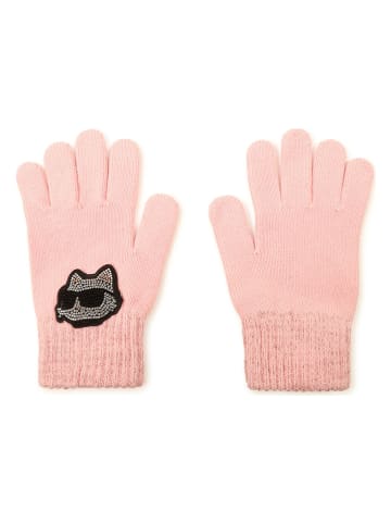 Karl Lagerfeld Kids Fingerhandschuhe in Rosa