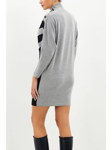 LA Angels Strickkleid in Grau/ Schwarz