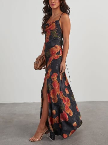 LA Angels Kleid in Schwarz/ Orange/ Rot
