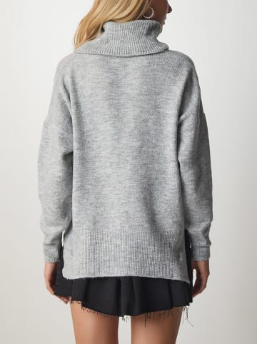 LA Angels Rollkragenpullover in Hellgrau