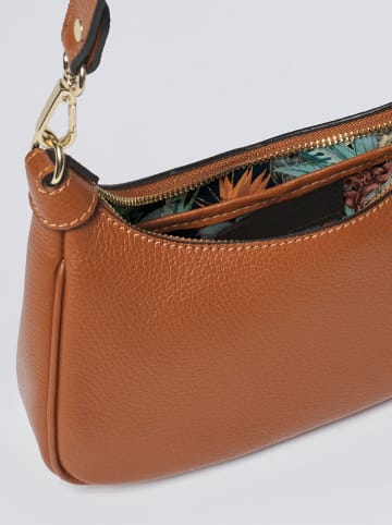 CXL by Christian Lacroix Leder-Schultertasche in Hellbraun - (B)24 x (H)16 x (T)7 cm