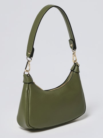 CXL by Christian Lacroix Leder-Schultertasche in Khaki - (B)24 x (H)16 x (T)7 cm
