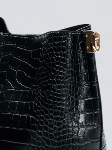 CXL by Christian Lacroix Leder-Schultertasche in Schwarz - (B)26 x (H)26 x (T)23 cm