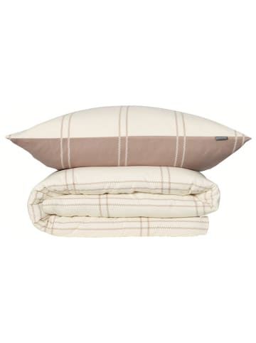 Schiesser Feinbiber-Bettwäsche-Set "Ellis" in Creme/ Beige