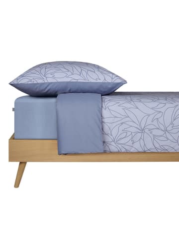 Schiesser Renforcé-Bettwäsche-Set "Leaves" in Lila