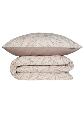Schiesser Renforcé-Bettwäsche-Set "Leaves" in Taupe