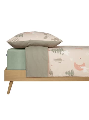 Schiesser Feinbiber-Bettwäsche-Set "Uma" in Beige