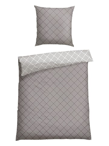 Schiesser Fijnbiber beddengoedset "Mabel" grijs
