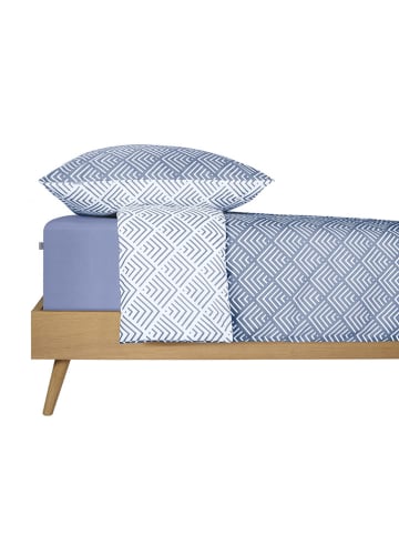 Schiesser Feinbiber-Bettwäsche-Set "Mabel" in Hellblau