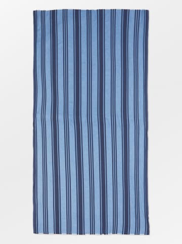 Becksöndergaard Schal "Kamea" in Blau/ Dunkelblau - (L)200 x (B)100 cm
