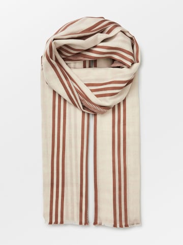 Becksöndergaard Sjaal "Kamea" rood/crème - (L)200 x (B)100 cm