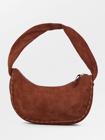Becksöndergaard Leder-Schultertasche "Talia" in Hellbraun - (B)28 x (H)16 cm