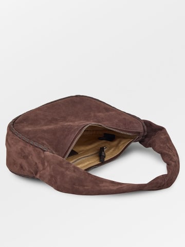 Becksöndergaard Leder-Schultertasche "Talia" in Braun - (B)28 x (H)16 cm