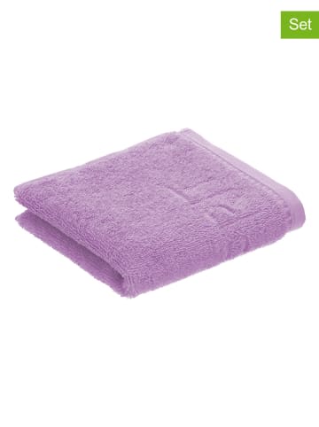 ESPRIT 6-delige set: gastendoeken "Modern solid" paars