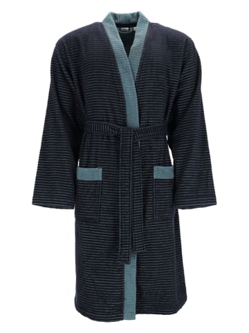 ESPRIT Szlafrok "Double Stripe" w kolorze granatowym