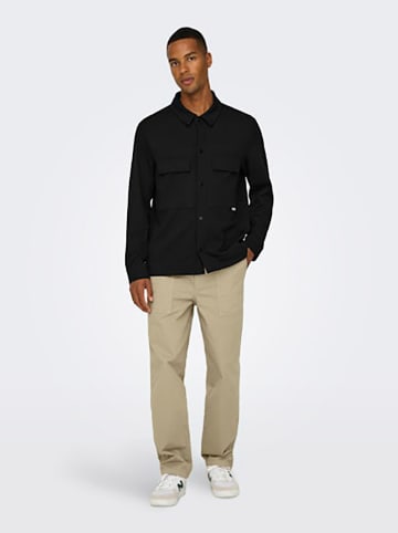 ONLY & SONS Blouse - regular fit - zwart