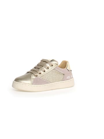 Naturino Leren sneakers "Quar" lichtroze/goudkleurig