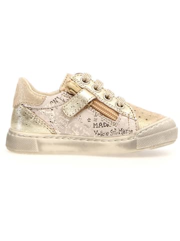 Naturino Leder-Sneakers "Faluk" in Beige/ Gold