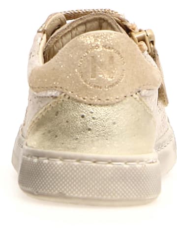 Naturino Leder-Sneakers "Faluk" in Beige/ Gold