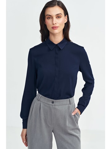 Nife Bluse in Dunkelblau