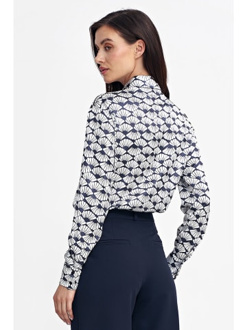 Nife Blouse blauw/wit