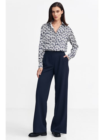 Nife Blouse blauw/wit