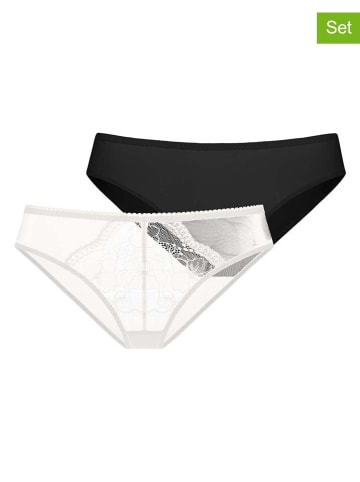 Dorina 2er-Set: Slips "Jourdan" in Creme/ Schwarz