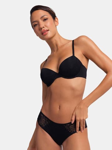 Dorina 2er-Set: Schalen-BHs "Lorena" in Schwarz/ Rot