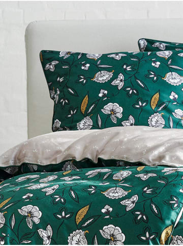 ESPRIT Satijnen beddengoedset "Maeve" groen/lichtroze