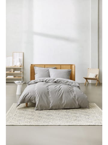 ESPRIT Renforcé-Bettwäsche-Set "Washed" in Hellgrau