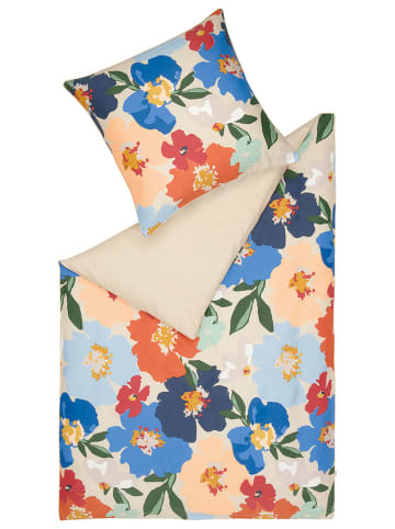 ESPRIT Satijnen beddengoedset "Charlotte" beige/meerkleurig