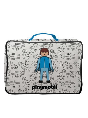 Playmobil Kuferek "Playmobil Boy" w kolorze biało-niebieskim - 25 x 36 cm