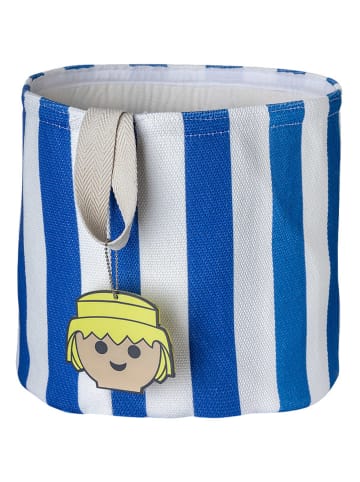 Playmobil Aufbewahrungskorb "Lennie" in Blau/ Weiß - Ø 30 cm
