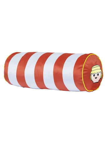 Playmobil Nackenkissen in Rot/ Weiß - (L)48 cm